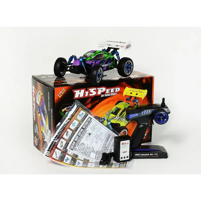 Автомобиль HSP Racing Troian Brushless Buggy 1:16 RTR 280 мм 4WD 2,4 ГГц (94185TOP)