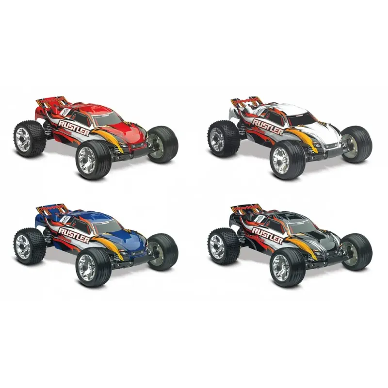 Автомобиль Traxxas Rustler XL-5 Stadium Truck 1:10 RTR 445 мм 2WD 2,4 ГГц (37054-1 Black)