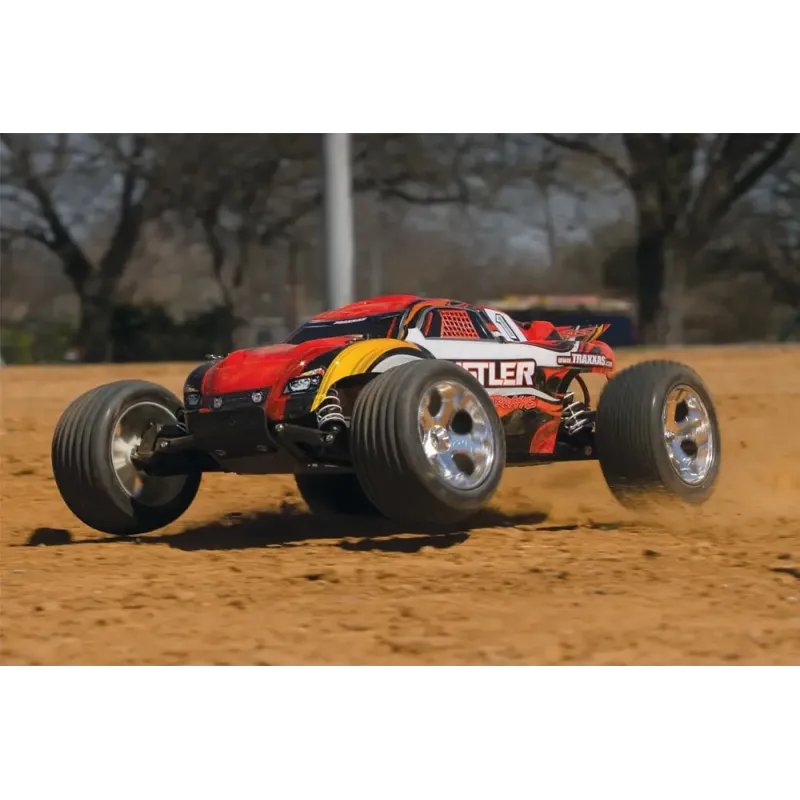 Автомобиль Traxxas Rustler XL-5 Stadium Truck 1:10 RTR 445 мм 2WD 2,4 ГГц (37054-1 Black)
