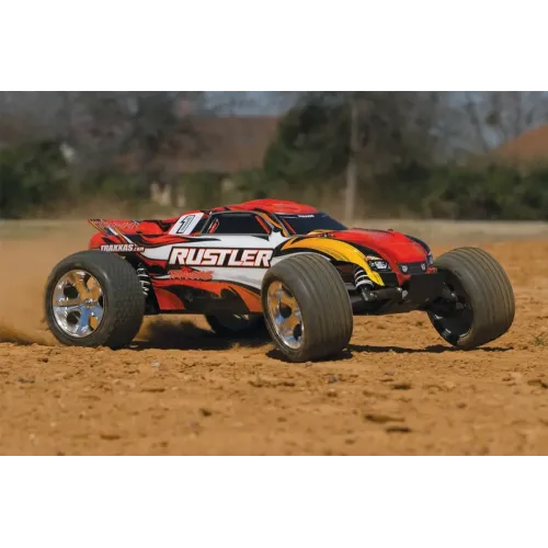 Стадіум-трак Автомобиль Traxxas Rustler XL-5 Stadium Truck 1:10 RTR 445 мм 2WD 2,4 ГГц (37054-1 Blue)