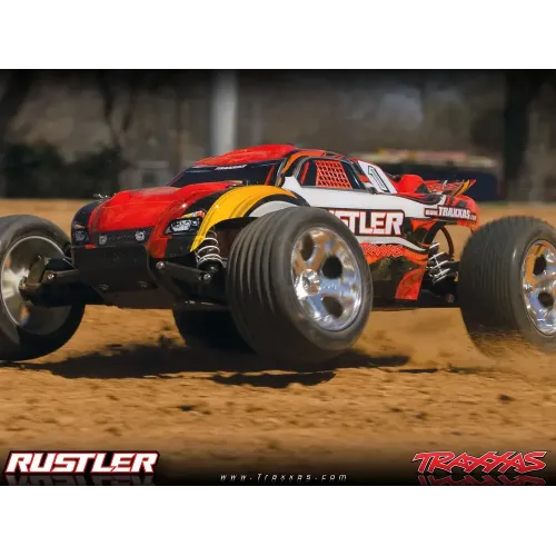 Стадіум-трак Автомобиль Traxxas Rustler XL-5 Stadium Truck 1:10 RTR 445 мм 2WD 2,4 ГГц (37054-1 Blue)