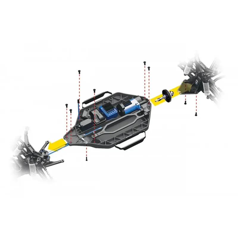 Автомобиль Traxxas Slash Short Course 1:10 RTR 568 мм OBA 2WD 2,4 ГГц (58034-2 Black)