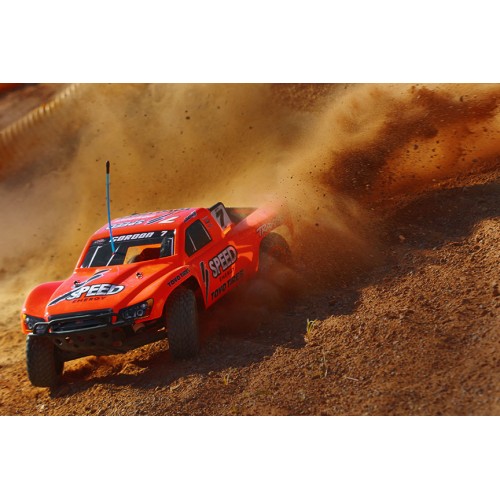 Автомобили Автомобиль Traxxas Nitro Slash Short Course 1:10 RTR 565 мм 2WD TSM 2,4 ГГц (44056-3 Orange)