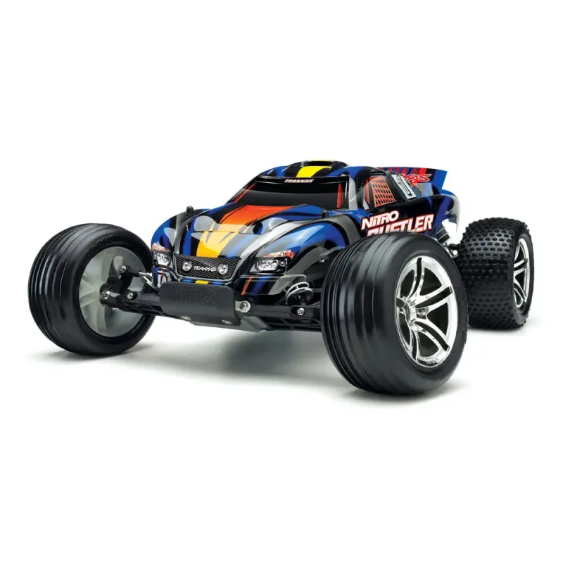 Автомобиль Traxxas Rustler 2,5 Nitro Stadium Truck 1:10 RTR 438 мм 2WD 2,4 ГГц (44094-1 Blue)