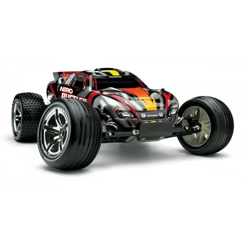 Автомобиль Traxxas Rustler 2,5 Nitro Stadium Truck 1:10 RTR 438 мм 2WD 2,4 ГГц (44094-1 Blue)
