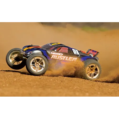 Стадіум-трак Автомобиль Traxxas Rustler 2,5 Nitro Stadium Truck 1:10 RTR 438 мм 2WD 2,4 ГГц (44094-1 Red)