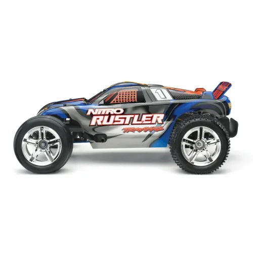 Стадіум-трак Автомобиль Traxxas Rustler 2,5 Nitro Stadium Truck 1:10 RTR 438 мм 2WD 2,4 ГГц (44094-1 SBL)