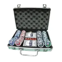 Набір покерний в алюмінієвому кейсі на 200 фішок, з номіналом 1-100, 11,5гр. (арт. CG11200)