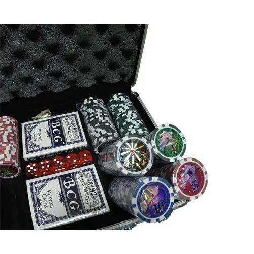 Покерные наборы Покерный набор в алюминиевом кейсе на 200 фишек, с номиналом 1-100, 11,5гр. (арт. CG11200)