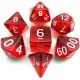 Набір прозорих кубиків RPG 7 шт (колір в асортименті)