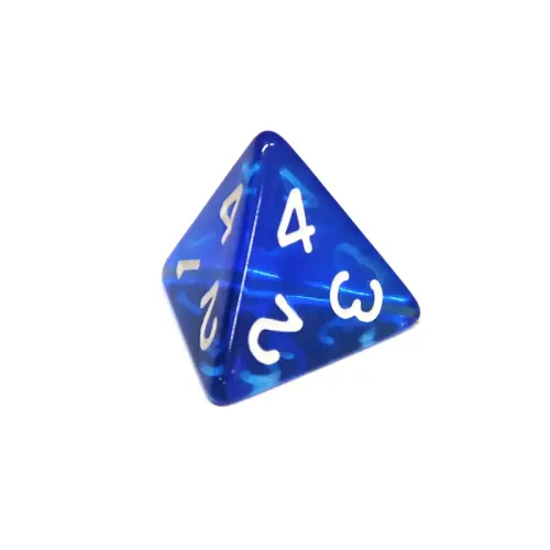 Кубик D4 прозорий (колір в асортименті)