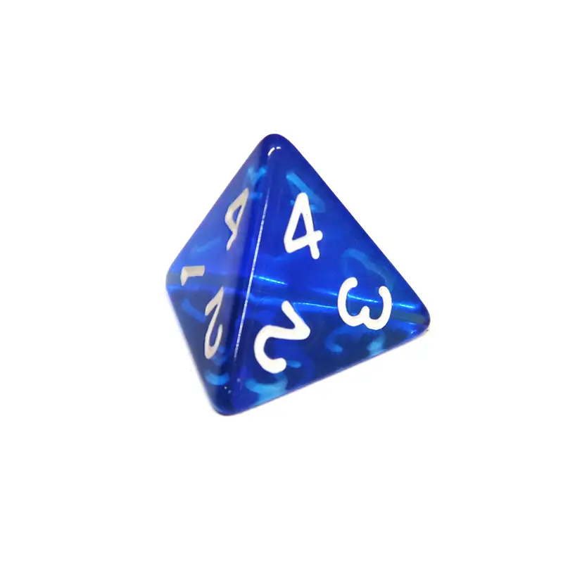 Кубик D4 прозорий (колір в асортименті)