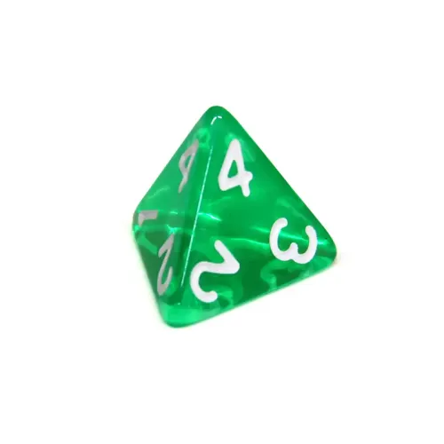 Кубик D4 прозорий (колір в асортименті)