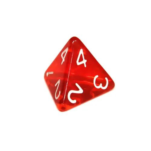 Кубик D4 прозорий (колір в асортименті)