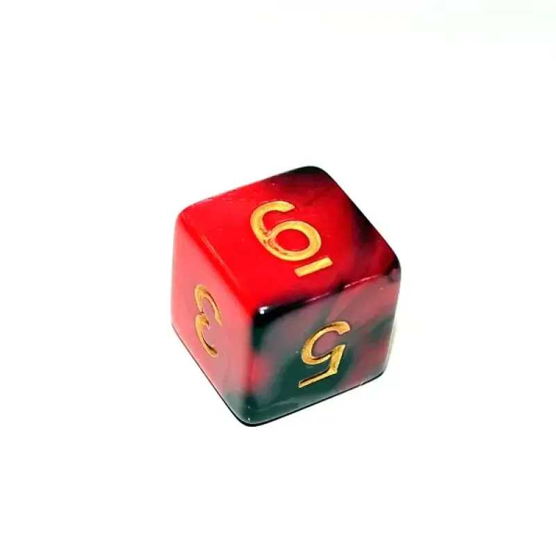 Кубик D6 з цифрами Mix Color (колір в асортименті)