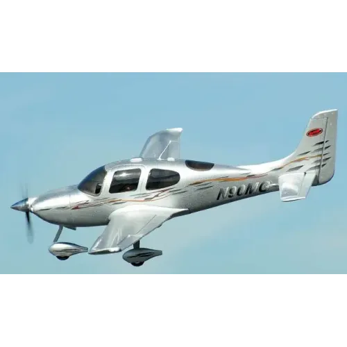 Самолёты Самолет Dynam Cirrus SR22 Brushless RTF 1400 мм 2,4 ГГц (DY8936-Silver RTF)
