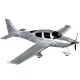 Самолёты Самолет Dynam Cirrus SR22 Brushless RTF 1400 мм 2,4 ГГц (DY8936-Silver RTF)