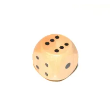 Кубик D6 деревянный с точками