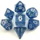 Набор блестящих кубиков RPG 7 шт (цвет в ассортименте)