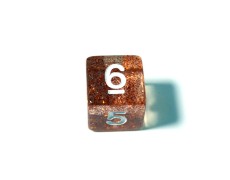 Кубик D6 з цифрами блискучий (колір в асортименті)