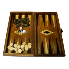 Нарды с шахматным полем "Manopoulos" из красного дерева TS3M