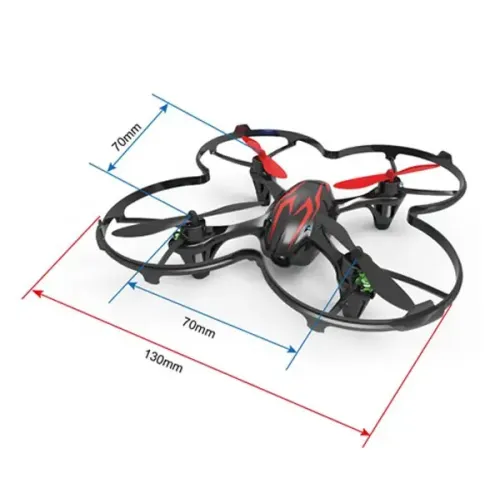 Квадрокоптери Квадрокоптер Hubsan X4 RTF 2,4 ГГц HD камера (H107C-HD-BR)
