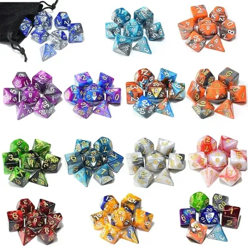 Набір Mix Color кубиків RPG 7 шт (колір в асортименті)