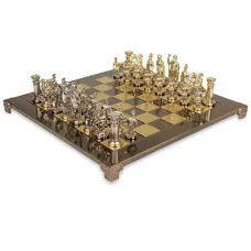 Шахи S11BRO 44х44см Manopoulos, "Війна" коричневі