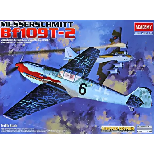 Збірна модель літака Літак Мессершмітт BF-109 T-2 (ACADEMY 12225) 1:48