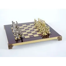 Шахи "Manopoulos", "Греко-римські", латунь, дерев'яний футляр, колір коричневий, розмір 28х28 см, вага 3,270 кг.