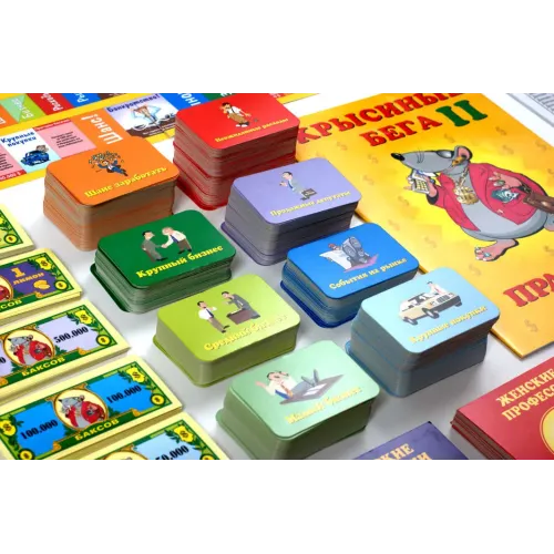 Настольная игра Крысиные бега 1+2 (Cashflow I+II)