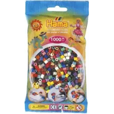Термомозаїка HAMA Набір кольорових намистин MIDI 5+, 1000шт, 22 кольора