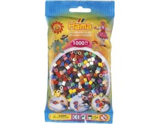 Набір кольорових намистин, 1000 шт, 22 кольори (207-67)
