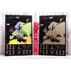 Скретч карта Европы My Map Europe edition ENG в наборе для любимого человека In Love