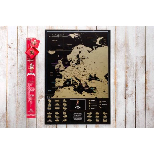 Cкретч карти та постери Скретч карта Европы My Map Europe edition ENG в наборе для любимого человека In Love