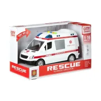 Машинка инерционная 1:16 Wenyi Скорая помощь со звуком и светом