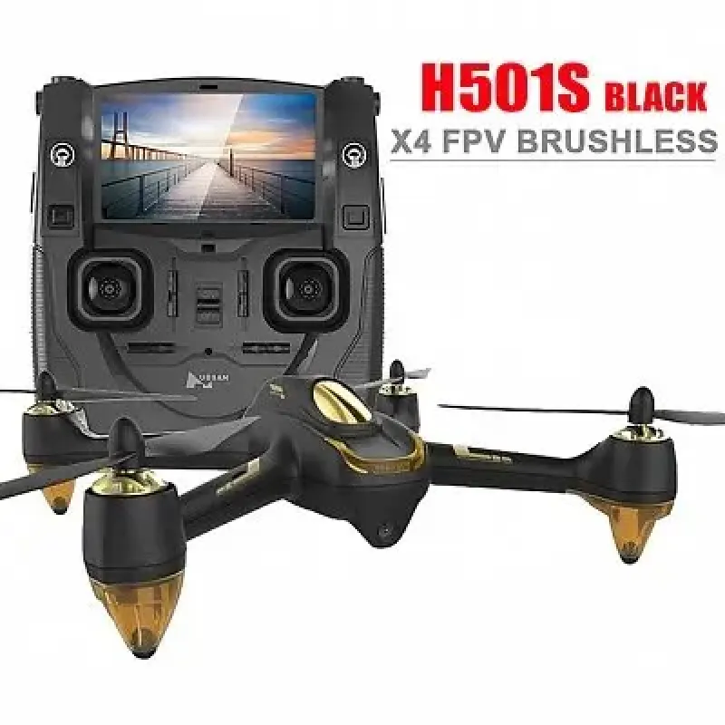 Квадрокоптер Hubsan X4 FPV Brushless 5,8 ГГц HD GPS Altitude 2,4 ГГц RTF (H501S-S Black)