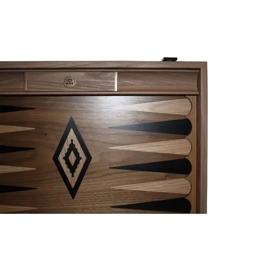 Нарды Нарды "Manopoulos", орех, инкруcтированы черным, синим, красным или зеленым, 48x30см