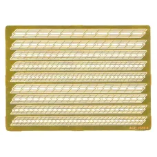 Фототравление: Наклонные ограждения для лестниц под углом 45 г (PEr350-4) Масштаб:  1:350