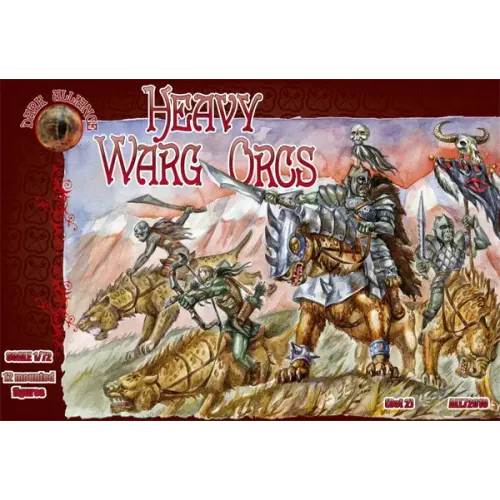 Фігури та мініатюри Heavy Warg Orcs (ALL72010) Масштаб: 1:72
