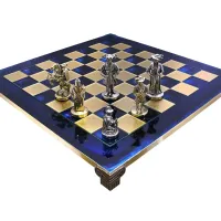 Шахматы S12BLU 44х44см Manopoulos, "Мушкетеры"