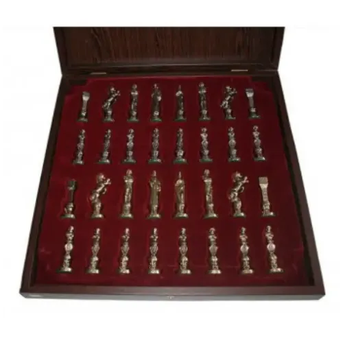 Шахи Шахи S9RED 36х36 см, Manopoulos, "Ренесанс-лицарі" в дерев'яному футлярі.