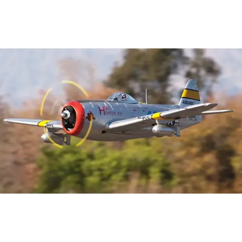 Самолёты Самолет FMS Republic P-47 Thunderbolt PNP 1400 мм (FMS019-1 Silver)