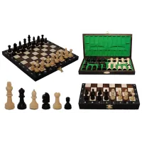 Шахи 3154 Шкільні, коричневі 27x13, 5x4см (король-55мм)