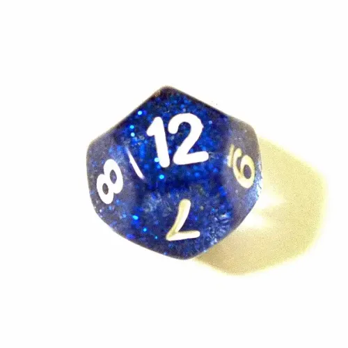 Кубик D12 блискучий (колір в асортименті)