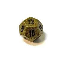 Кубик D12 металевий, матовий