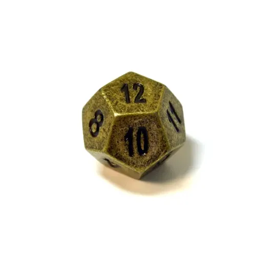 Игровые аксессуары Кубик D12 металлический, матовый