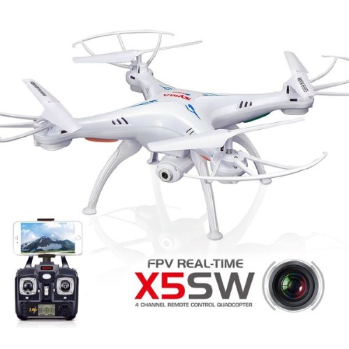 Квадрокоптери Квадрокоптер Syma X5SW с камерой WiFi (белый)