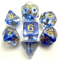 Набор кубиков RPG с туманностью 7 шт (цвет в ассортименте)