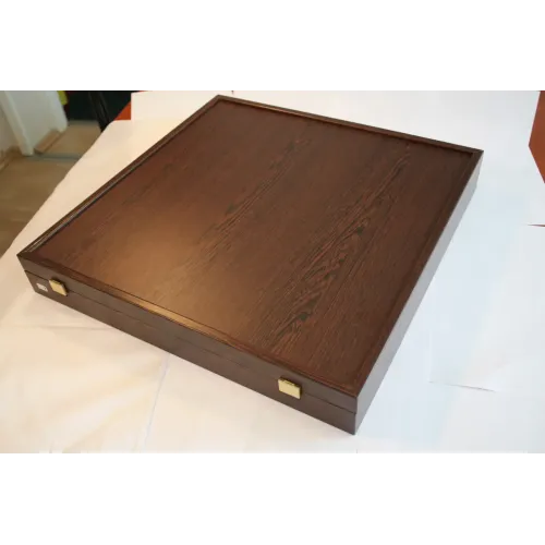 Шахматы Шахматы "Manopoulos", "Греко-римские", латунь, деревянный футляр,цвет зеленый, размер 44х44 см, вес 7,4 кг.